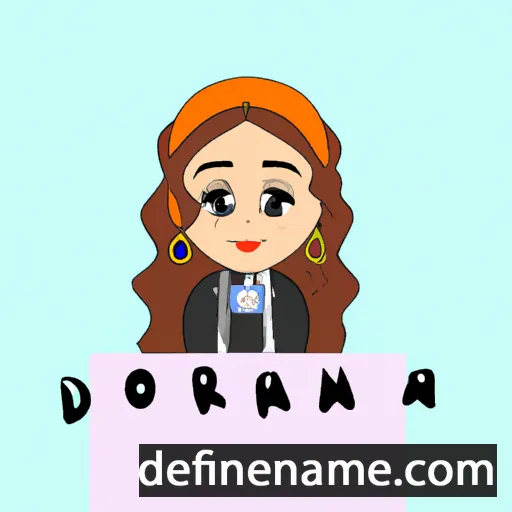 cartoon of the name Dorjana