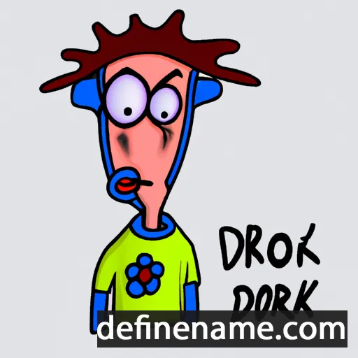 cartoon of the name Dorkȧ