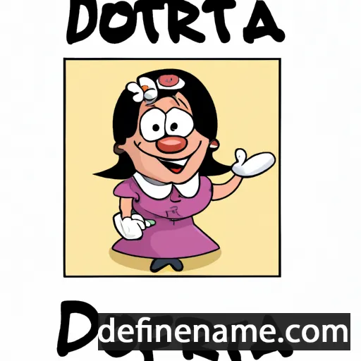 cartoon of the name Dorleta