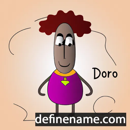 cartoon of the name Doro