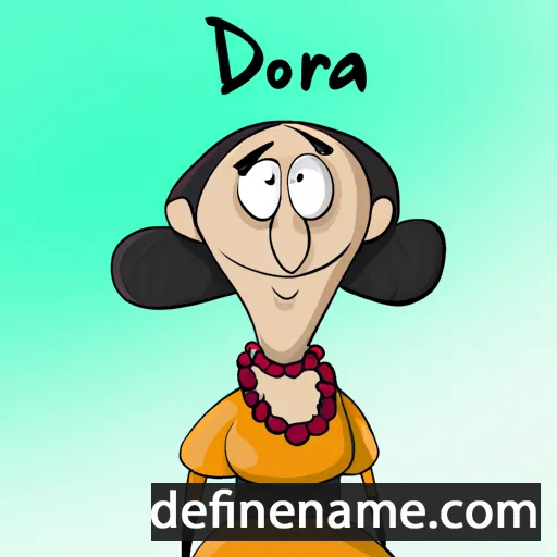 cartoon of the name Dorra