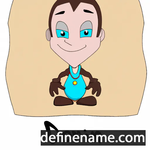 cartoon of the name Dorrin