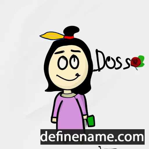 cartoon of the name Dorsaf