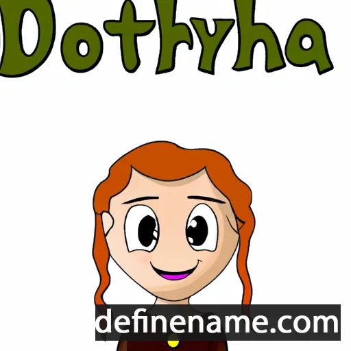 cartoon of the name Dortheiya