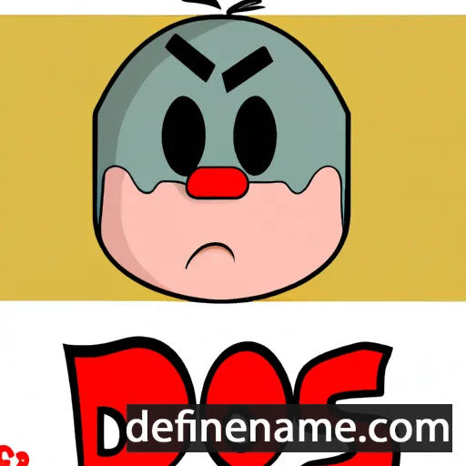 cartoon of the name Doss