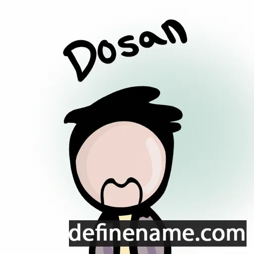 cartoon of the name Dossan