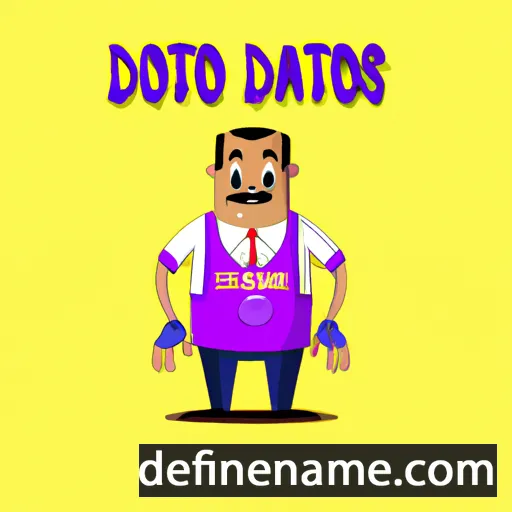 cartoon of the name Dossantos