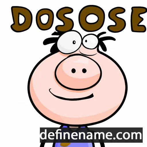 cartoon of the name Dossie