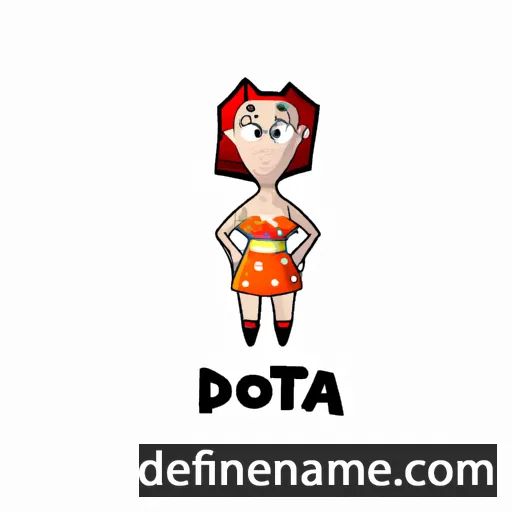 cartoon of the name Dota