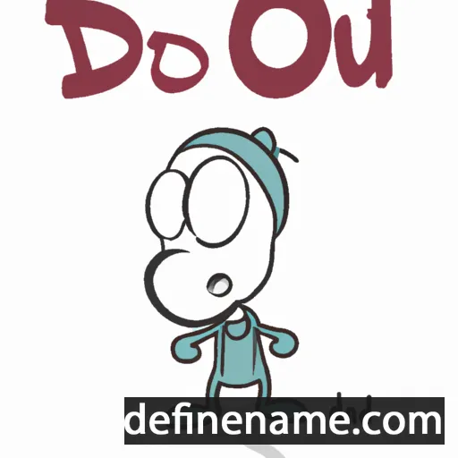 cartoon of the name Dou