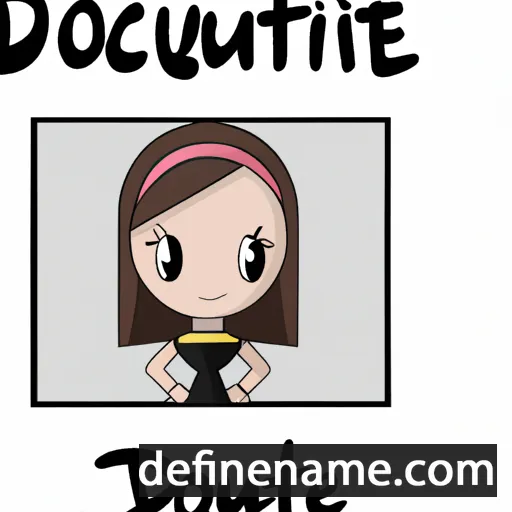 cartoon of the name Doucette