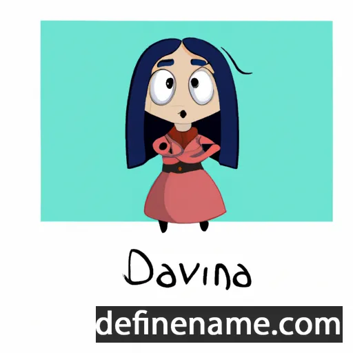 cartoon of the name Dovainė