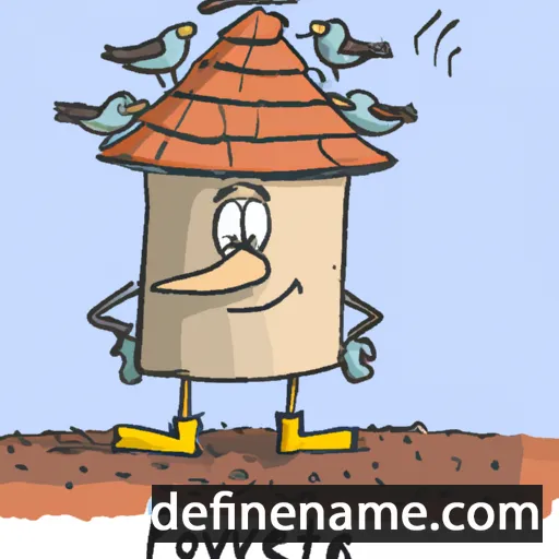 cartoon of the name Dovecote