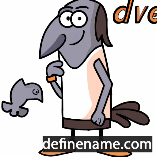 cartoon of the name Dovev