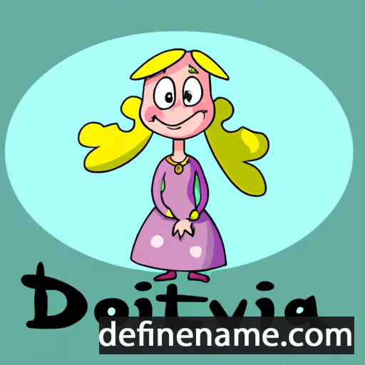 cartoon of the name Doviltė