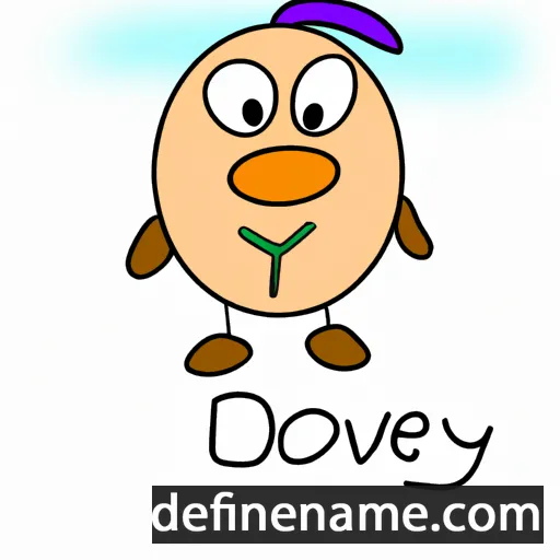 cartoon of the name Dovy