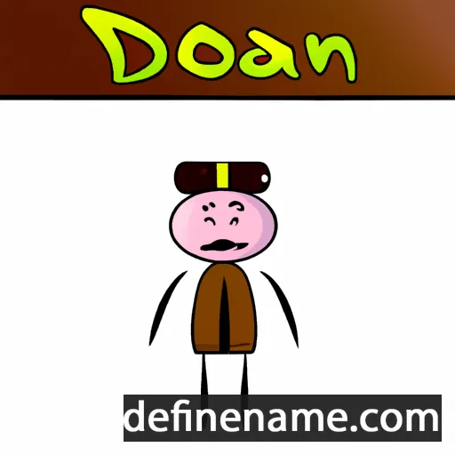 cartoon of the name Dozan