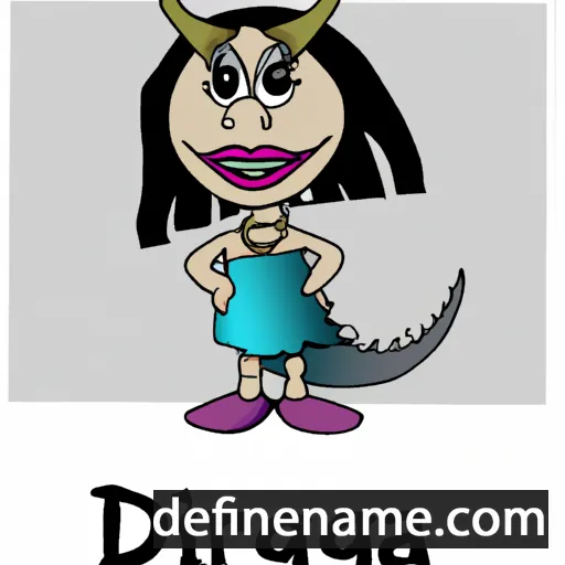 cartoon of the name Dragina