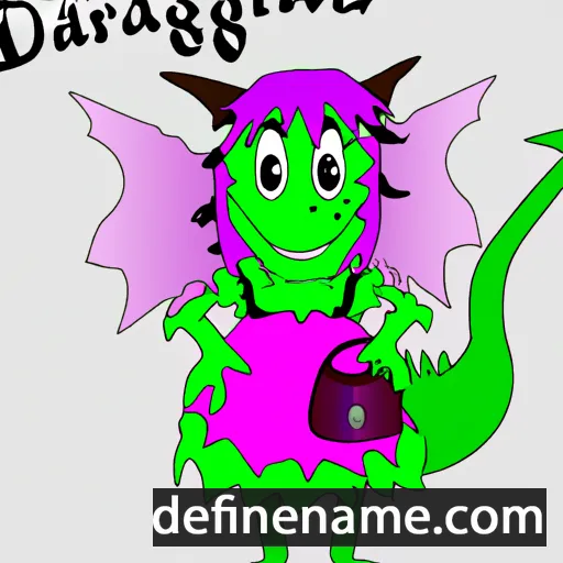 cartoon of the name Dragomila