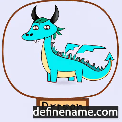 cartoon of the name Dragon