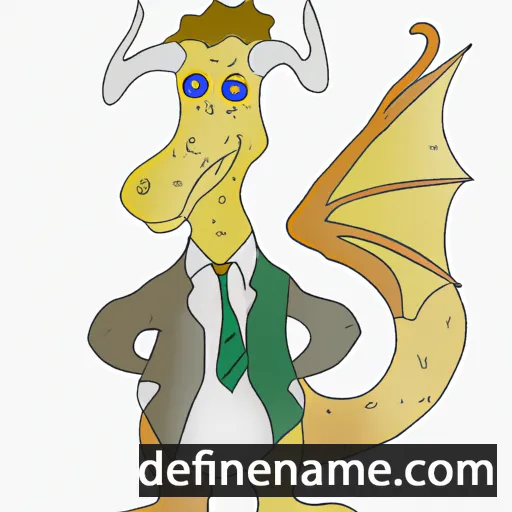 cartoon of the name Dragovid