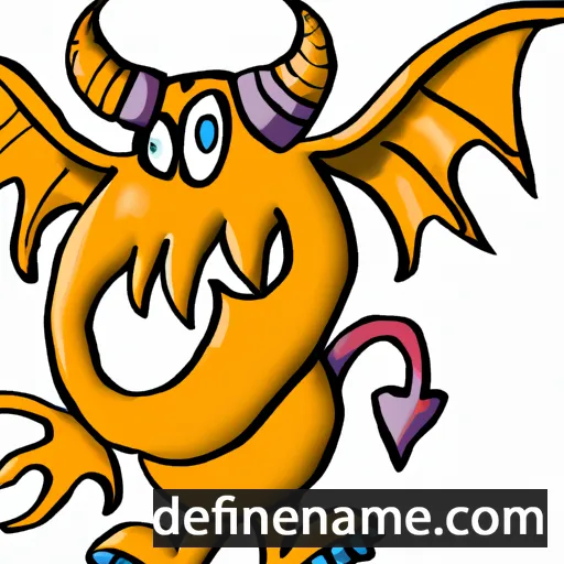 cartoon of the name Draho