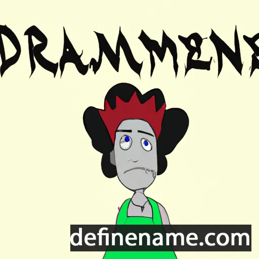 cartoon of the name Dramaine