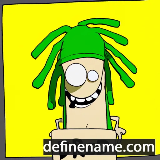 cartoon of the name Dred