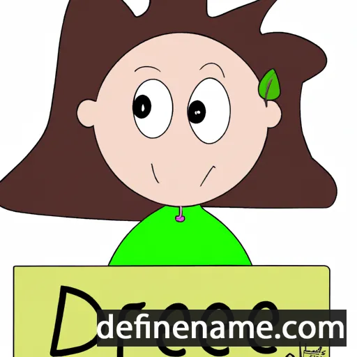 cartoon of the name Dree