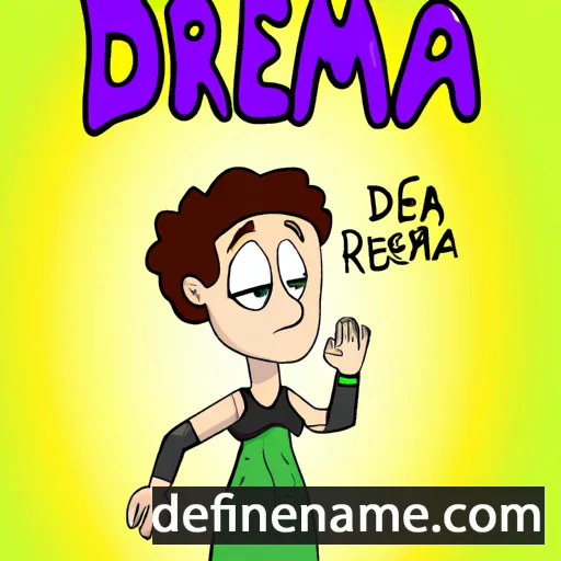 cartoon of the name Drema