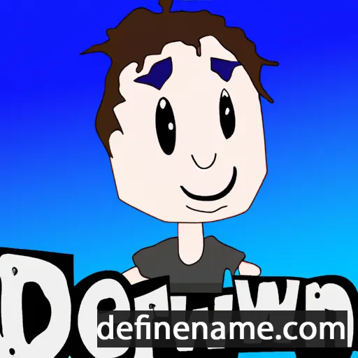 cartoon of the name Drewann