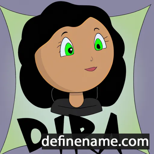 cartoon of the name Dria