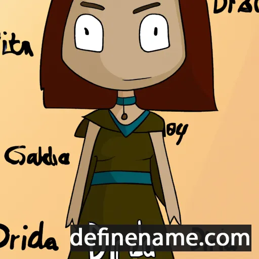 cartoon of the name Driada