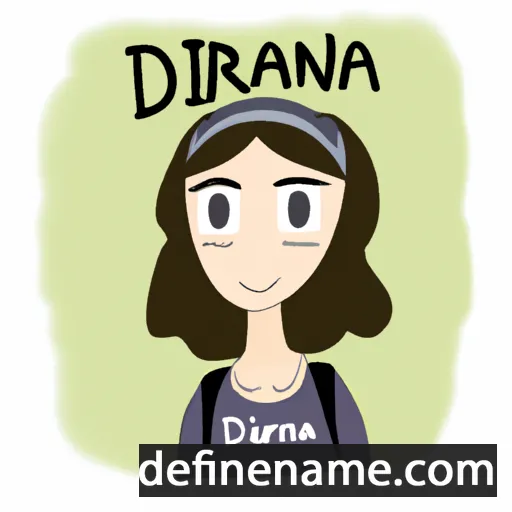 cartoon of the name Driana