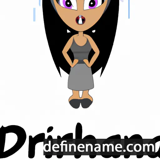 cartoon of the name Drihanna