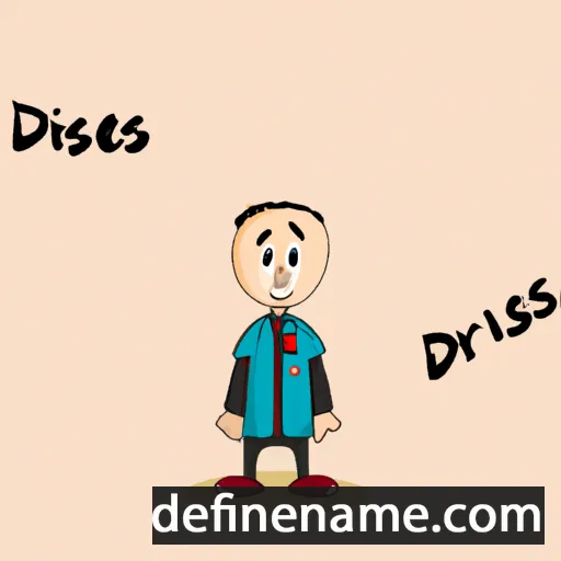 cartoon of the name Driss