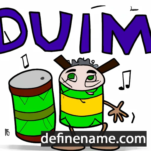 cartoon of the name Drumil