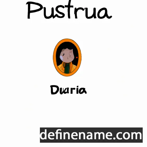 cartoon of the name Drusiana