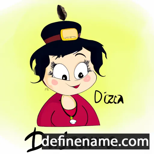 cartoon of the name Druzsiána