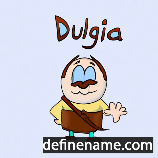 cartoon of the name Dùghlas