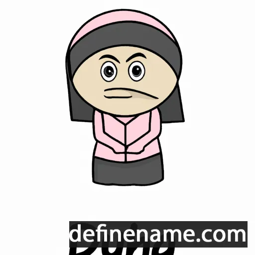 cartoon of the name Duah