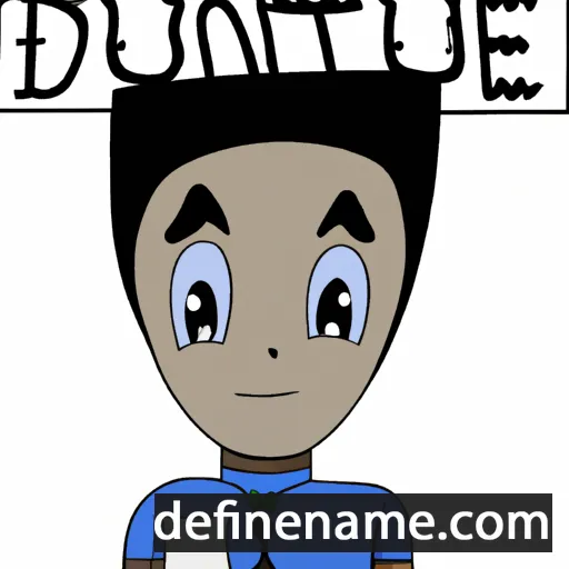 cartoon of the name Duaine