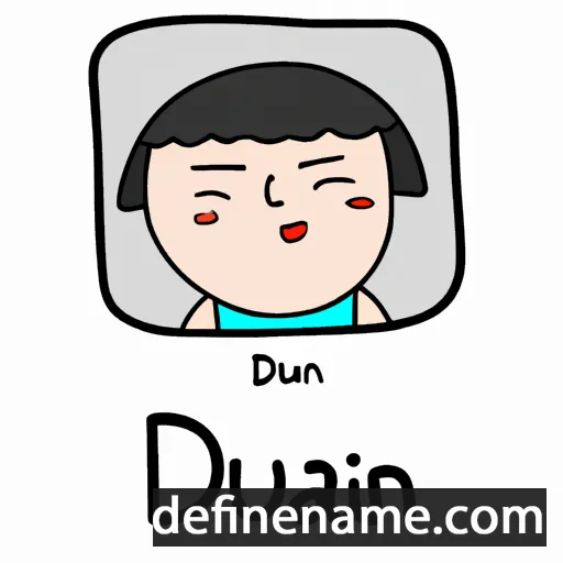 cartoon of the name Duan