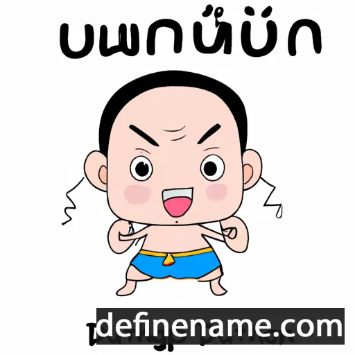 cartoon of the name Duangprathip