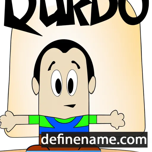 cartoon of the name Duardo