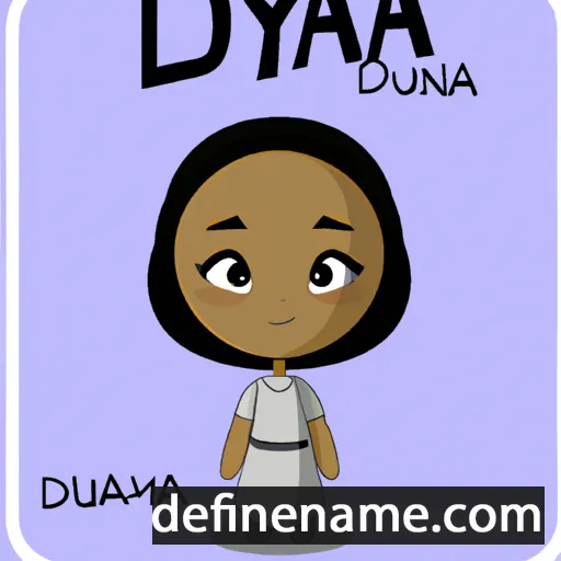 cartoon of the name Duayna