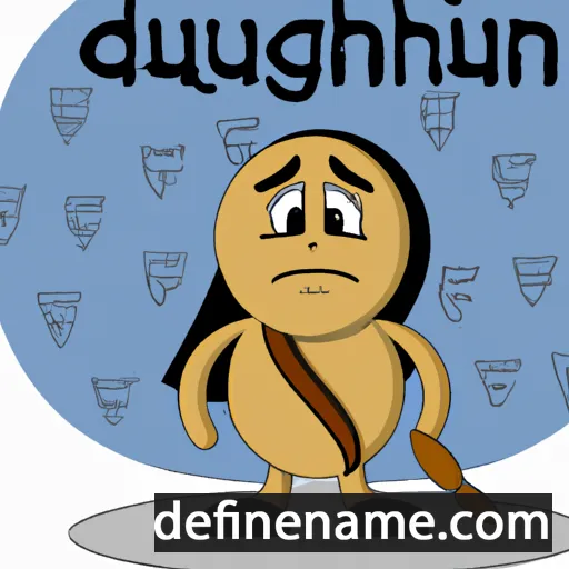 cartoon of the name Dubhagáin