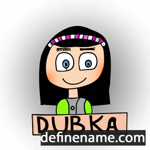 cartoon of the name Dubraska