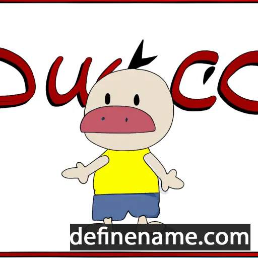 cartoon of the name Duc