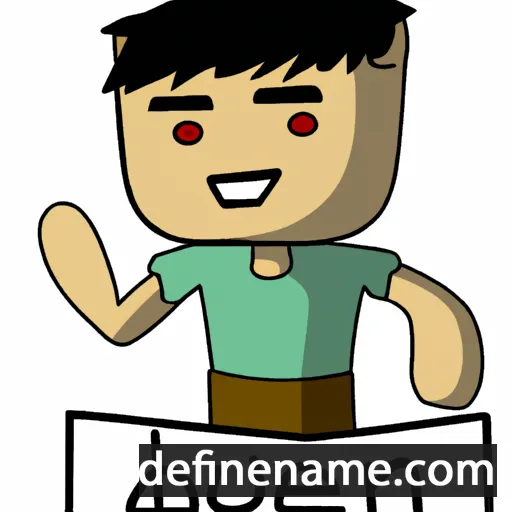 cartoon of the name Duean